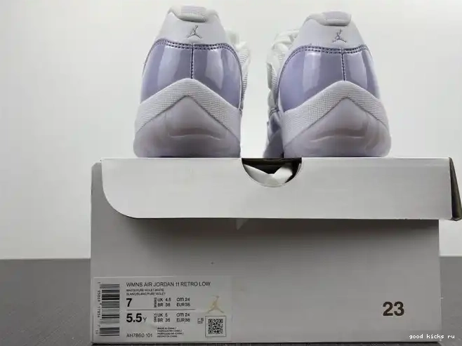 80% Off Sale AH7860-101 WMNS Jordan Pure Violet 11 Air Low 0604